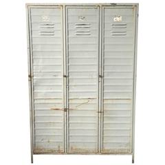 Retro Industrial Locker Cabinet, 1950s-1960s