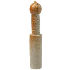Rare and Unique Stoneware Sculpture by Claudine Monchausse, circa 2016 8