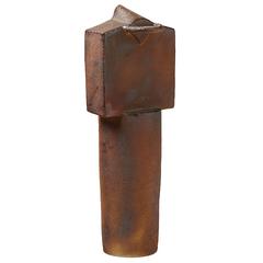 Rare and Unique Stoneware Sculpture by Claudine Monchausse, circa 2000 9