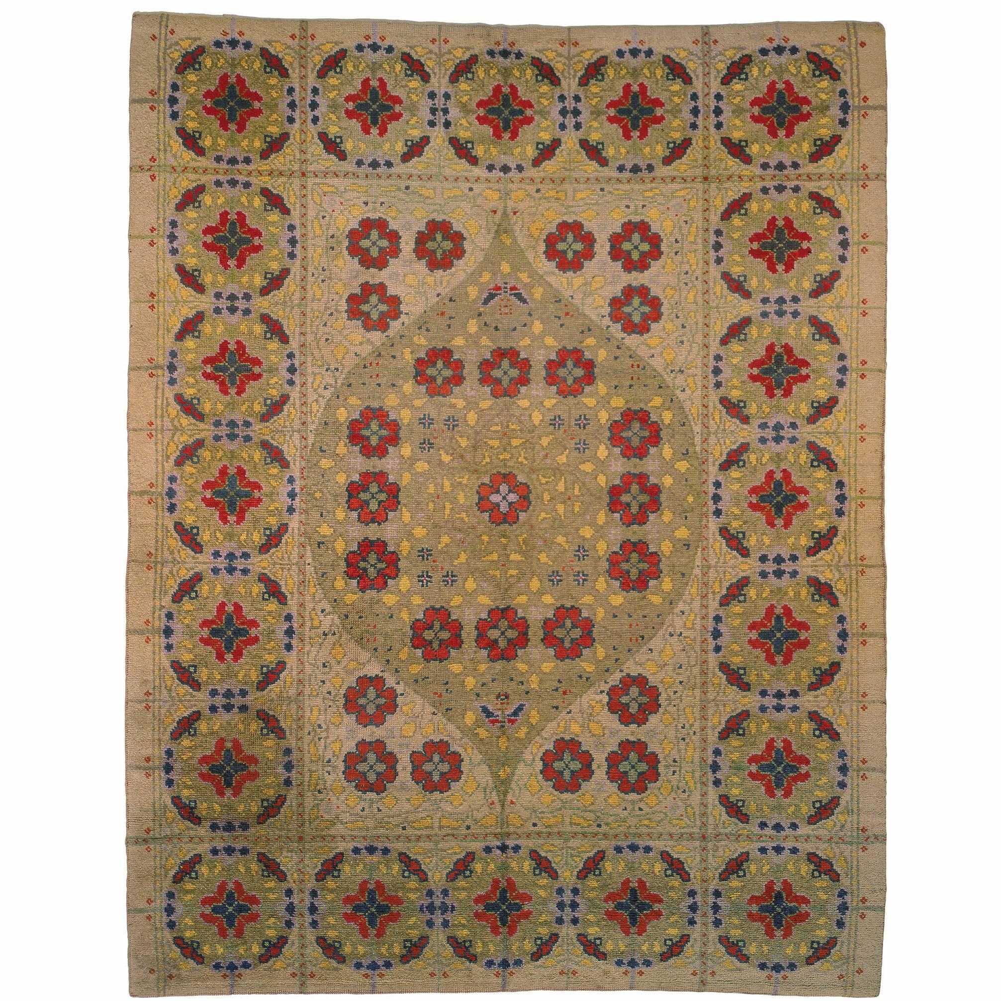 Early 20th Century Swedish Pile Carpet