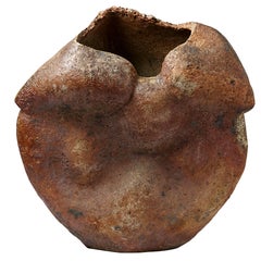 Grande et exceptionnelle sculpture en grès, vase de Remi Bohnert, La Borne