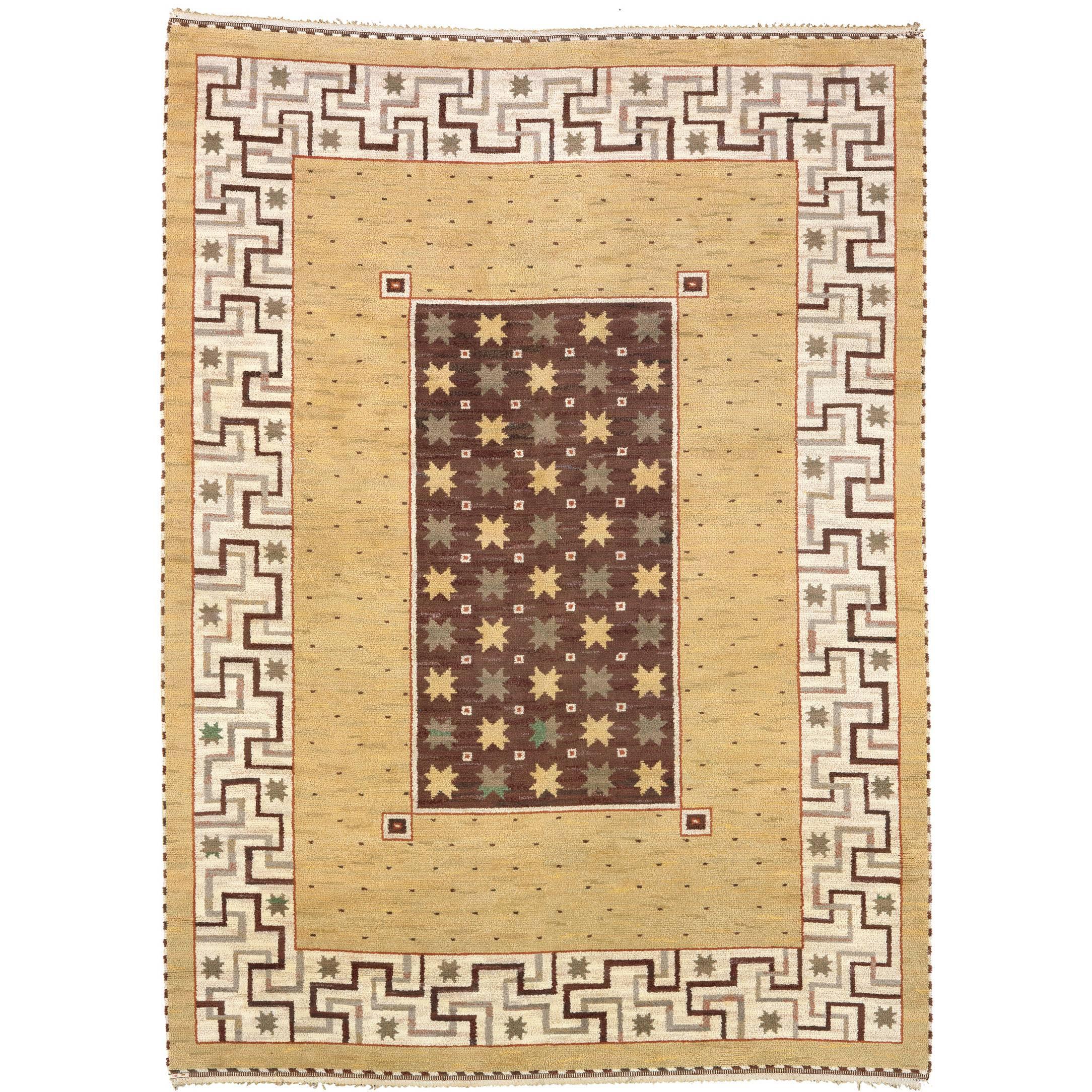 Mid-20th Century Swedish Pile Carpet by AB Märta Måås-Fjetterström