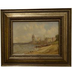 Oil on Canvas of Coastal Scene