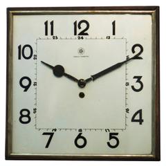 Vintage Big Kienzle Bauhaus Wall Clock, 1930s