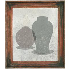 Lucent 2b, Contemporary Painting on Wood in Vintage Frame by Peter Woodward 3