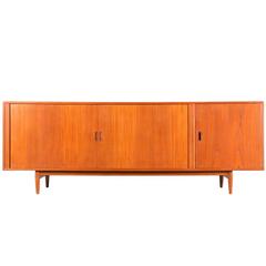 Arne Vodder Tambour Door Teak Credenza for Sibast Møbler 11