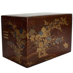 Fine Japanese Meiji Period Nahiji Lacquered Dresser Box