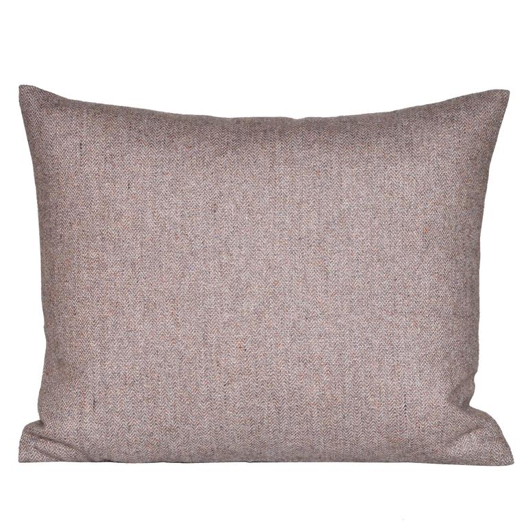 Small Vintage Heather Donegal Tweed Irish Wool with Irish Linen Cushion