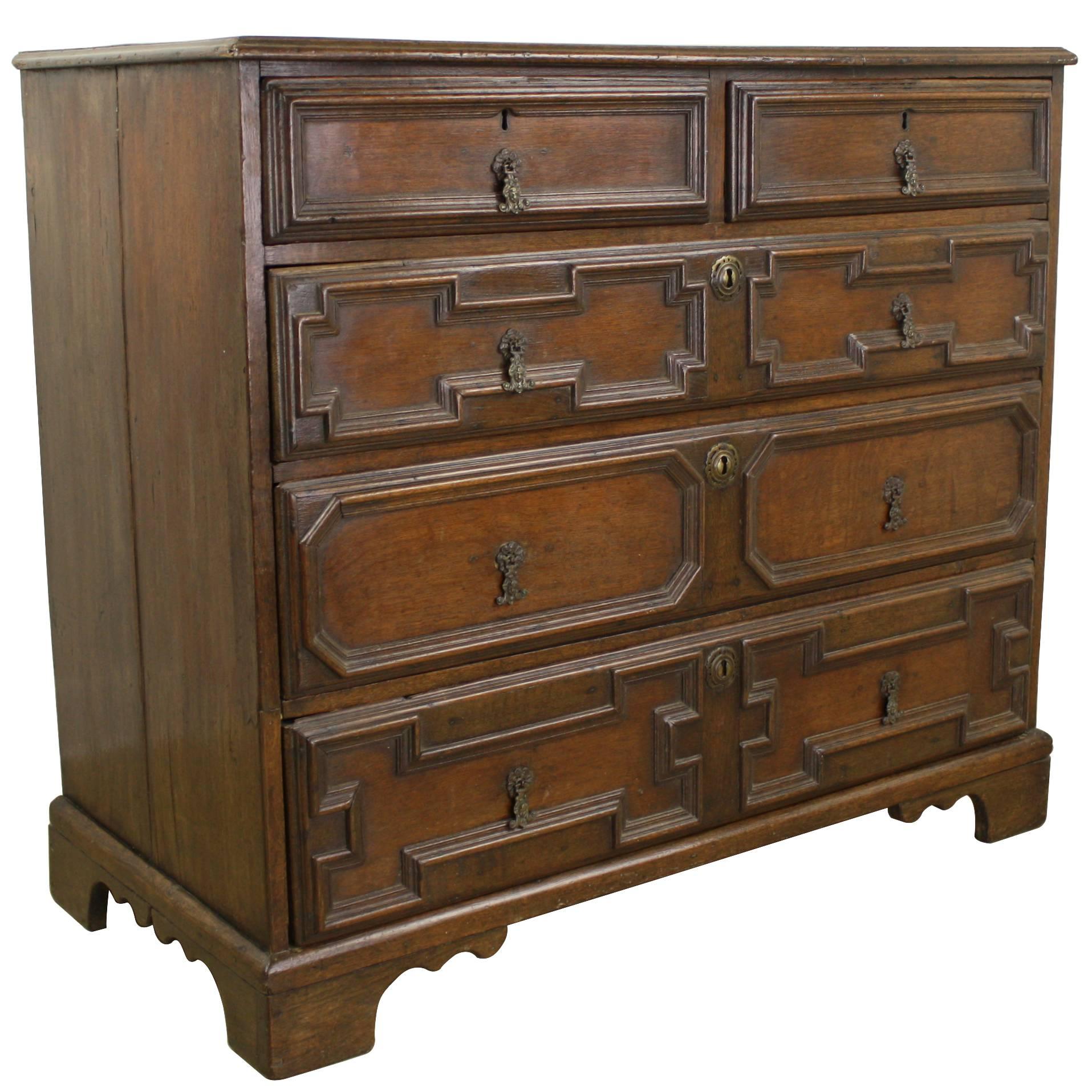 Early Period Oak Chest of Drawers