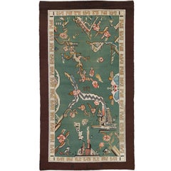 Tapis suédois à poils longs du début du XXe siècle