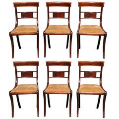 Set of Six American Federal Side Chairs
