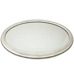1900s Antique German Silver Mirrored Plateau 8