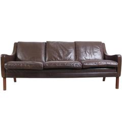 Mid-Century Leather Sofa, circa 1960