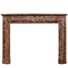 Large 19th Century English Rouge Royale Fireplace Mantel 5
