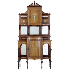 Stunning Edwardian Inlaid Rosewood Dresser Cabinet