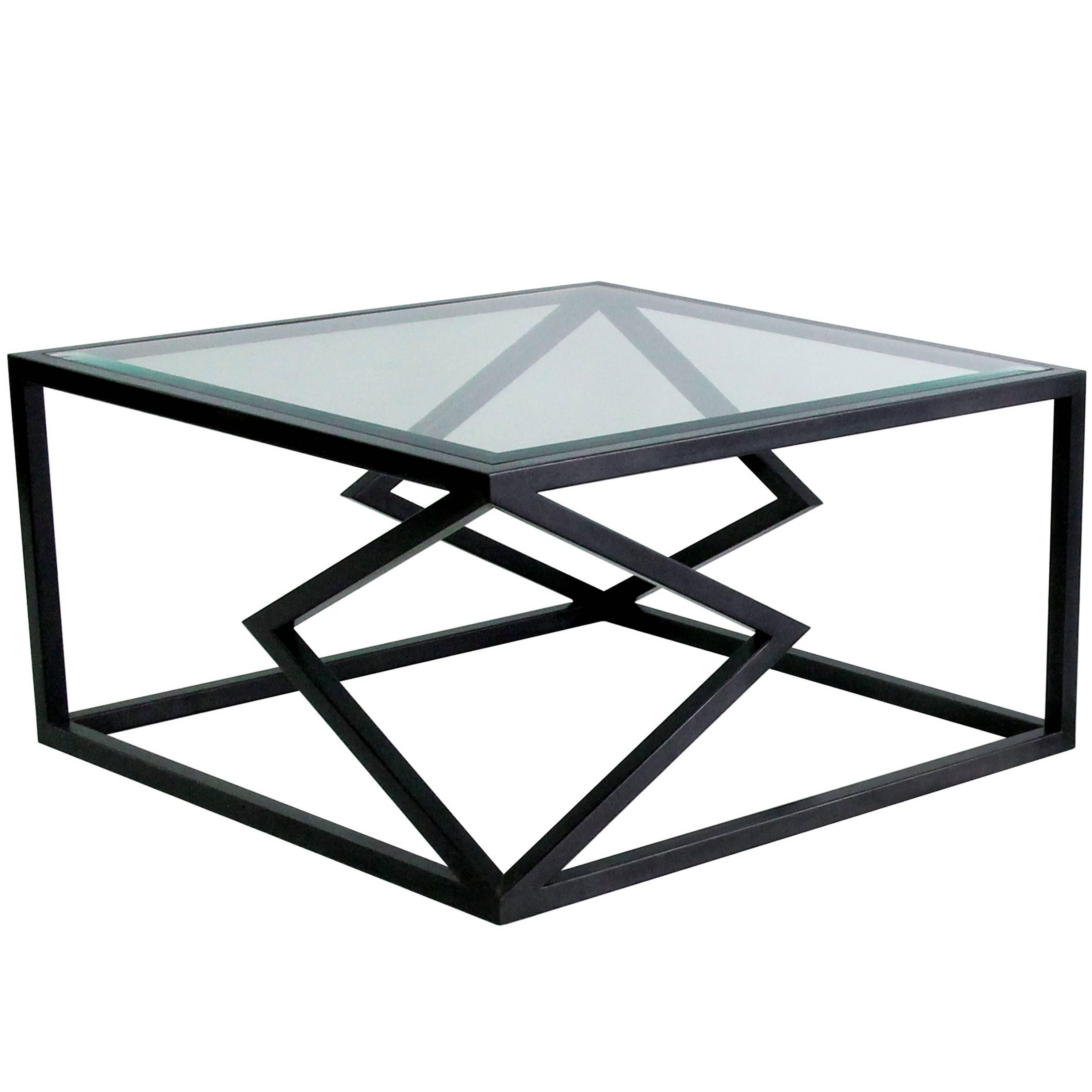 Contemporary Steel "Two Diamonds" Cocktail Table by Alex Drew & No One, 2016