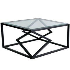 Contemporary Steel "Two Diamonds" Cocktail Table by Alex Drew & No One, 2016 Contemporary Steel "Two Diamonds" Cocktail Table by Alex Drew & No One, 2016