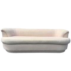 Vintage Blush Sofa by Directional with Pedestal Base