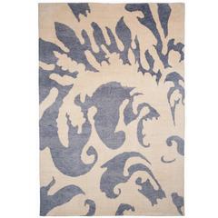 Contemporary 'Jasper' Silk Rug