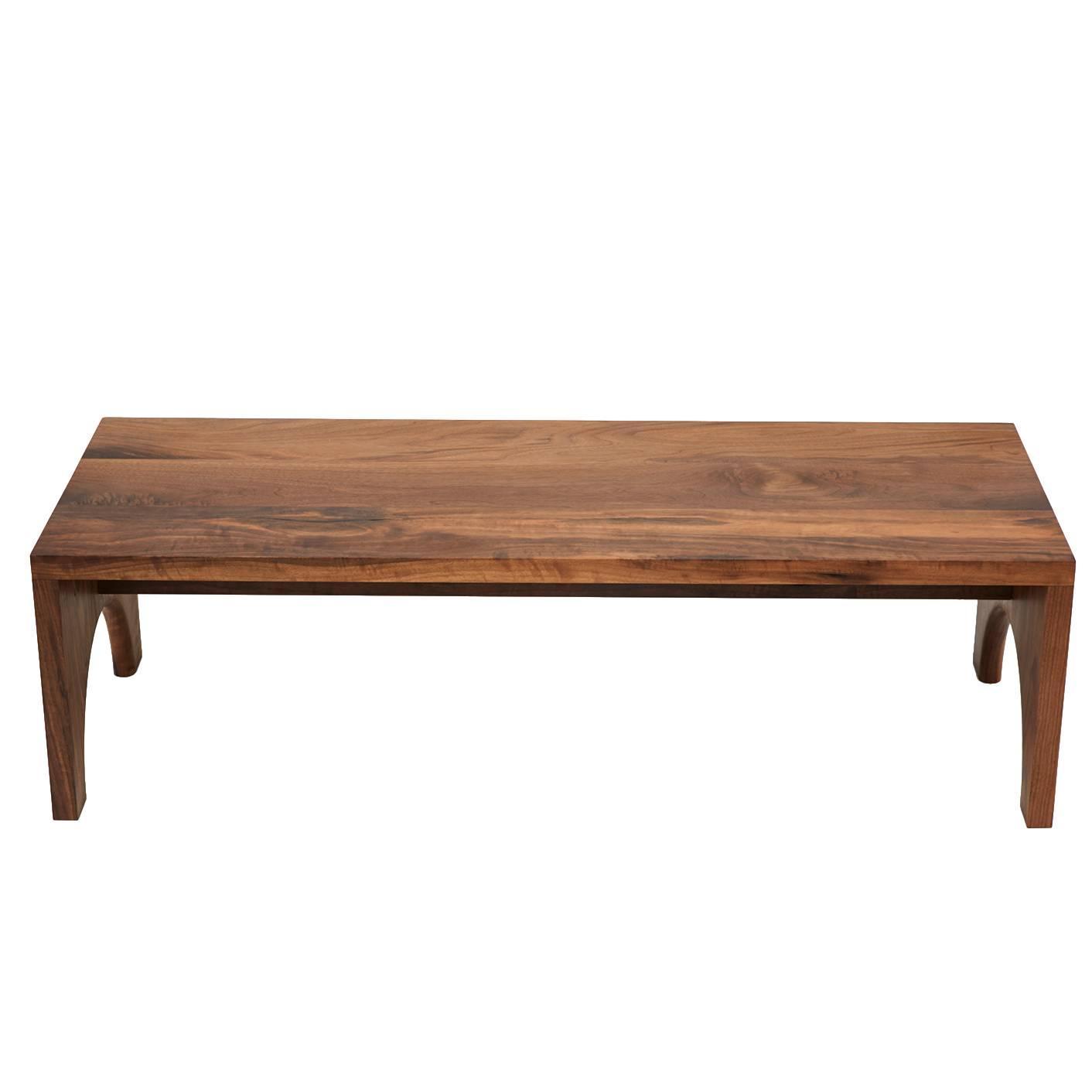Walnut Arc Bench For Sale At 1Stdibs-9334