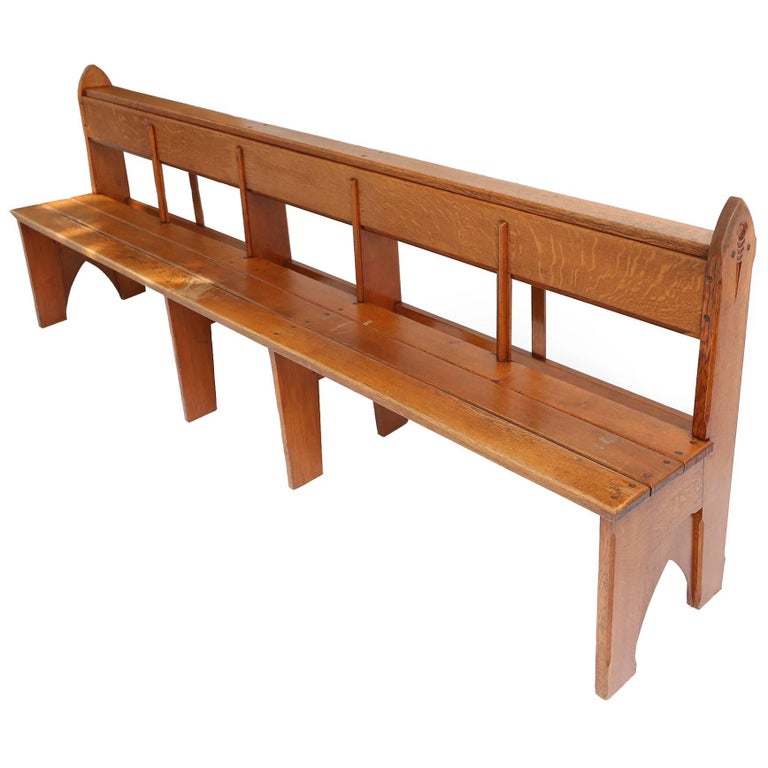 Amsterdam School Style Art Deco Oak Benches No 2 For Sale At 1stdibs