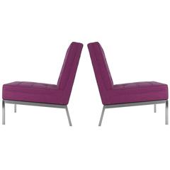 Pair of Florence Knoll for Knoll Slipper Lounge Chairs, Mid-Century Modern