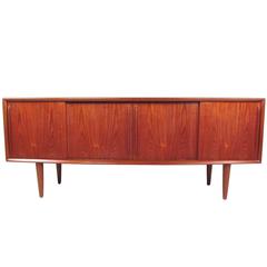 Mid-Century Modern Danish Teak Sideboard by H.P. Hansen 3
