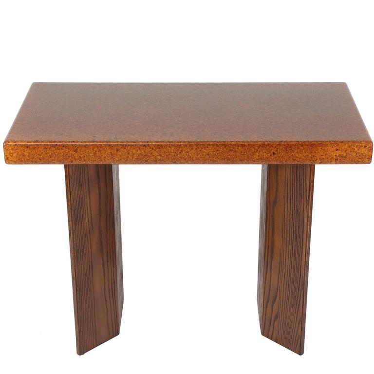 Paul Frankl CorkTop Console Table at 1stDibs