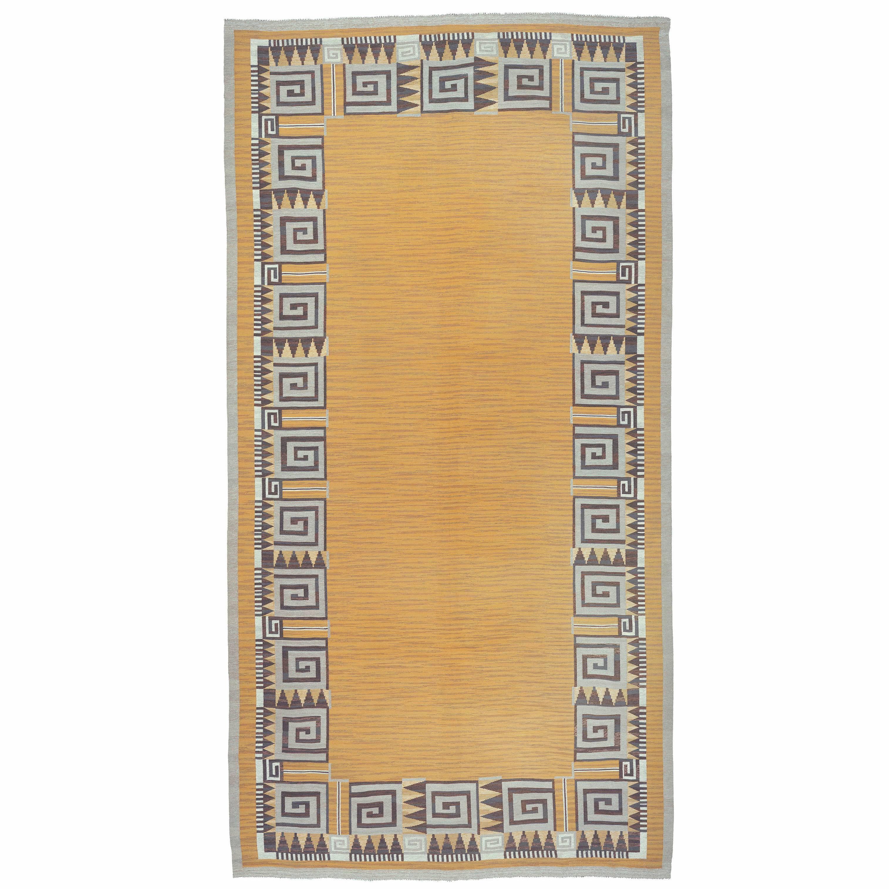 Mid-20th Century Swedish Flat-Weave Carpet