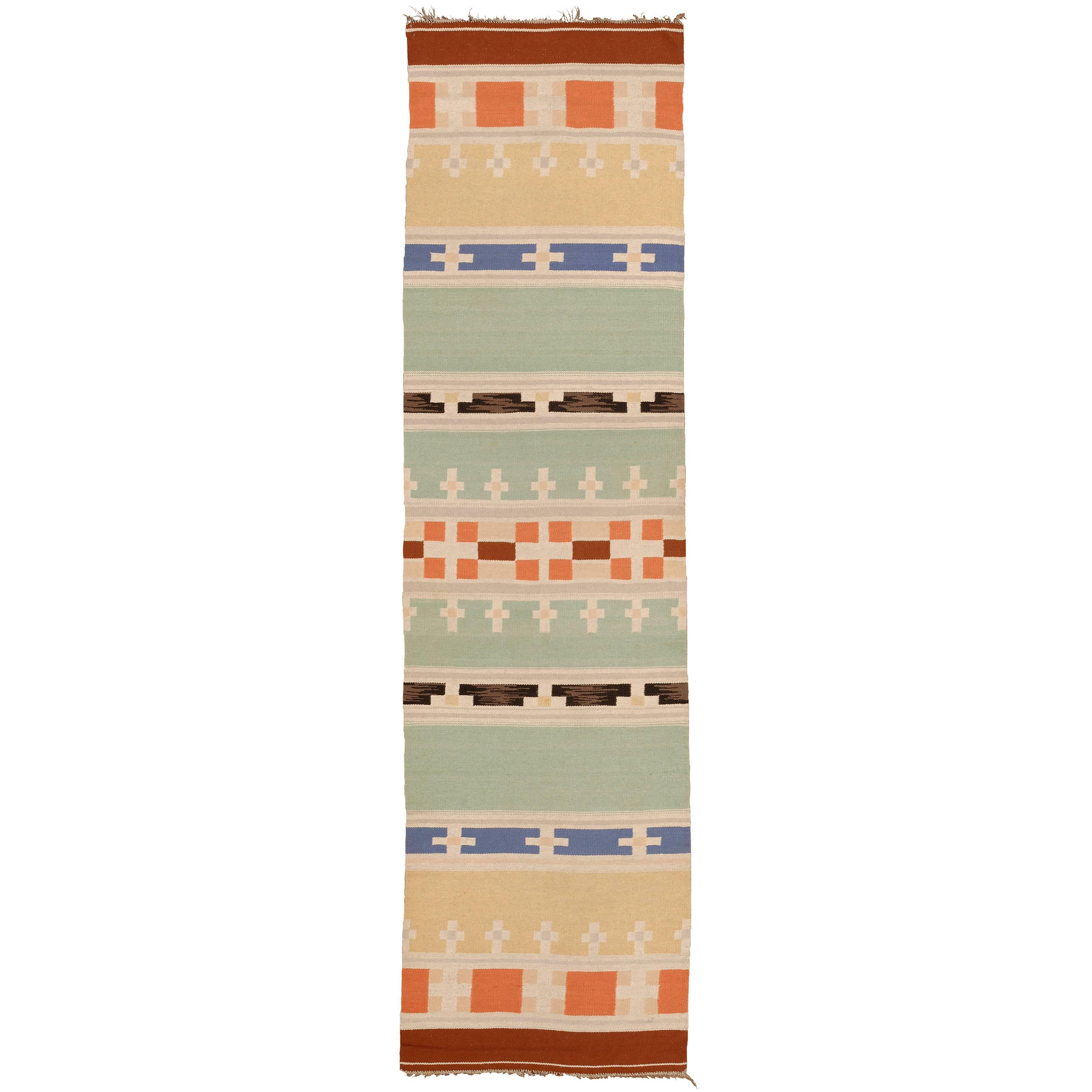 Mid-20th Century Swedish Flat-Weave Carpet