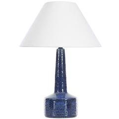 Mid-Century Modern Ceramic Blue Lamp by Per and Annelise Linnemann-Schmidt