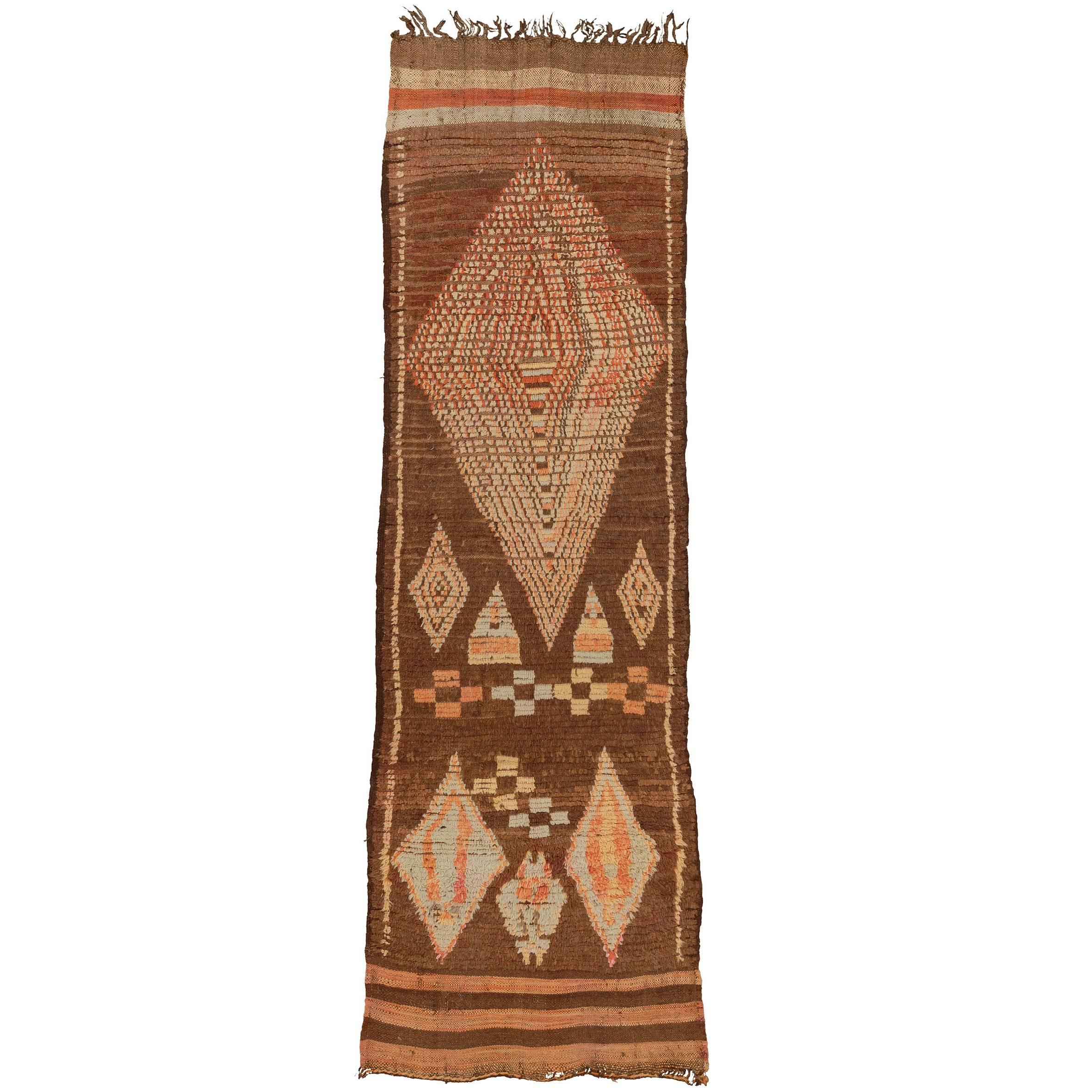 Mid-20th Century Moroccan 'Boujad' Kilim