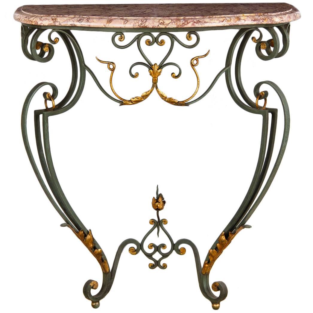 French Louis XV Style Console Table, Early 1900s