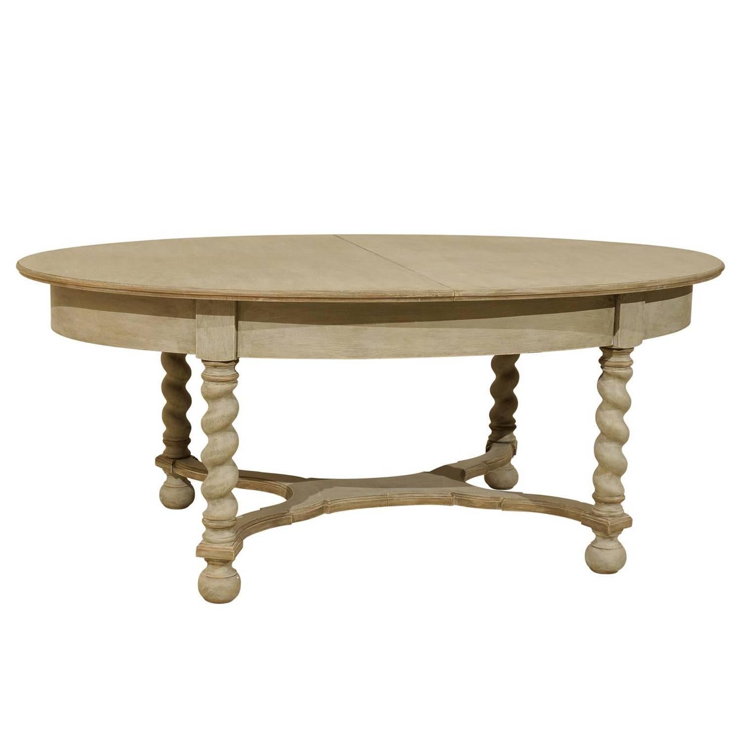 Swedish Baroque Style Oval Table from the Mid-20th Century