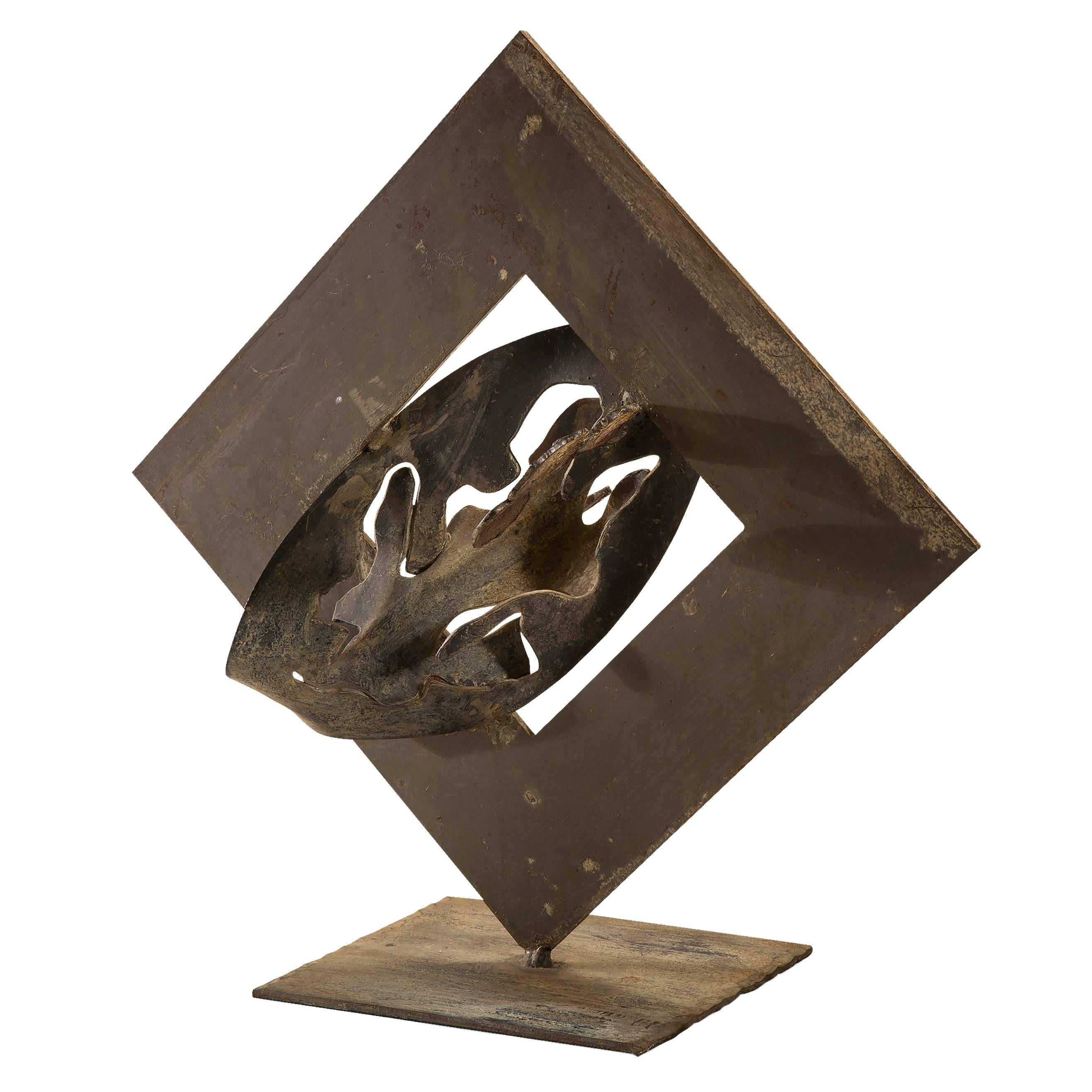 Dominique Maltier, Iron Heart Sculpture im Angebot