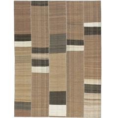 Mid-20th Century Vintage Kilim Composition Carpet 7