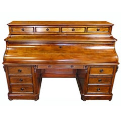 19th Century French Bureau Double Action Piano Top 4 Sided