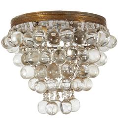 Antique Petite Chandelier with Austrian Crystal Ball Trim