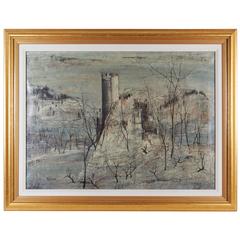 Jacques Blény, 
Tournoël No. 4
, Oil on Canvas, Signed