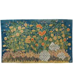 Modern Handwoven Sunflower Tapestry