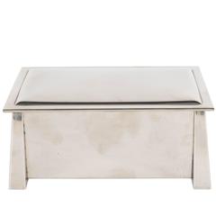 Stunning Art Deco Nickel Silver Box by the Fatima Co