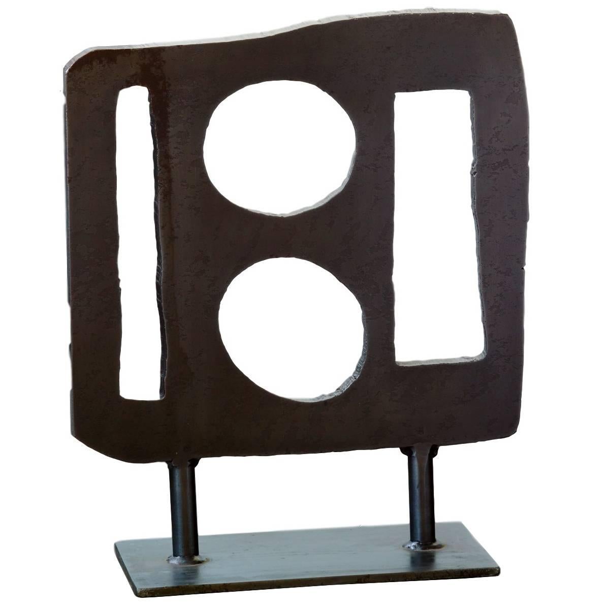 Martha Sturdy, Steel Contemporary Sculpture, "Little People #10" For Sale