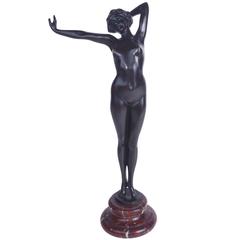 "The Awakening" Art Nouveau Bronze by Paul Philippe