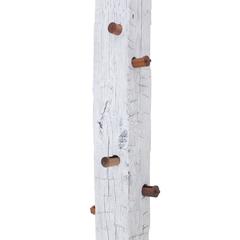 Reclaimed Structural Oak Beam "TOTEM" with Hand-Turned Solid Wood Drawers 3