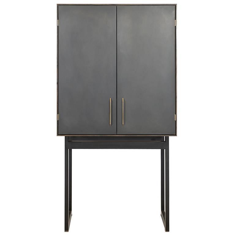 Gotham-Barschrank aus Holz, Metall und Kunststoff 1