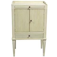 Paint Decorated Gustavian Style Crème Paint Door Stand