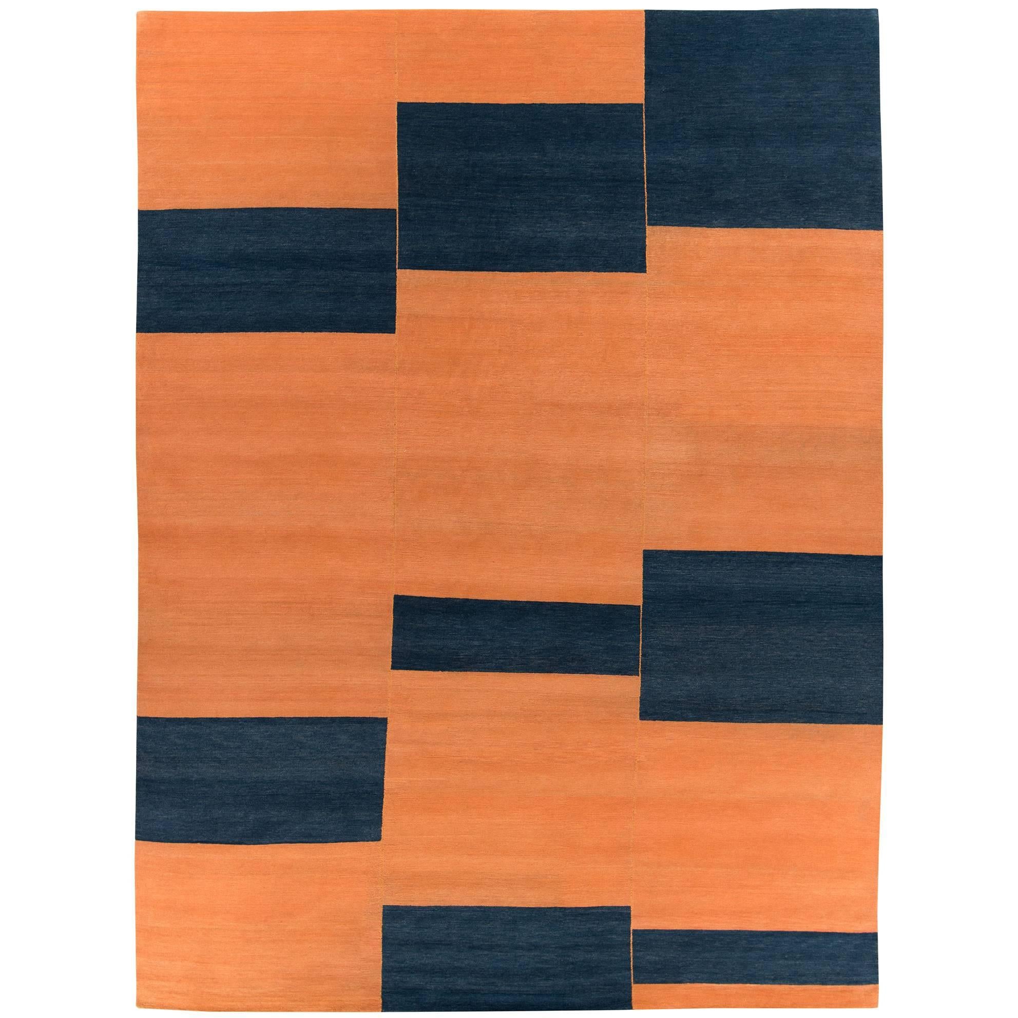 Contemporary Original Design 'Terrain' Wool Area Rug