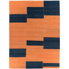 Contemporary Original Design 'Terrain' Wool Area Rug 12