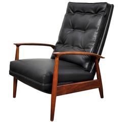 Chaise longue inclinable Milo Baughman pour James Inc