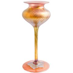 Loetz Tulip Vase Paris World Exhibition, Franz Hofstotter Hycinth with Silver